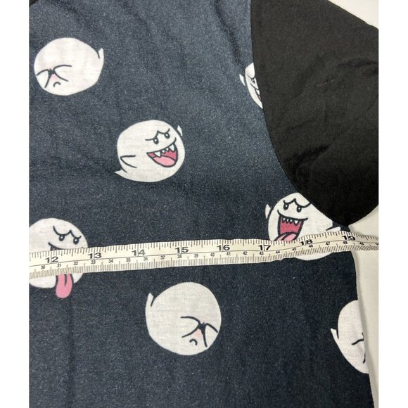 Mario Ghost Boo All Over Print Black T Shirt Adult Size M Halloween - Picture 6 of 8